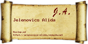 Jelenovics Alida névjegykártya